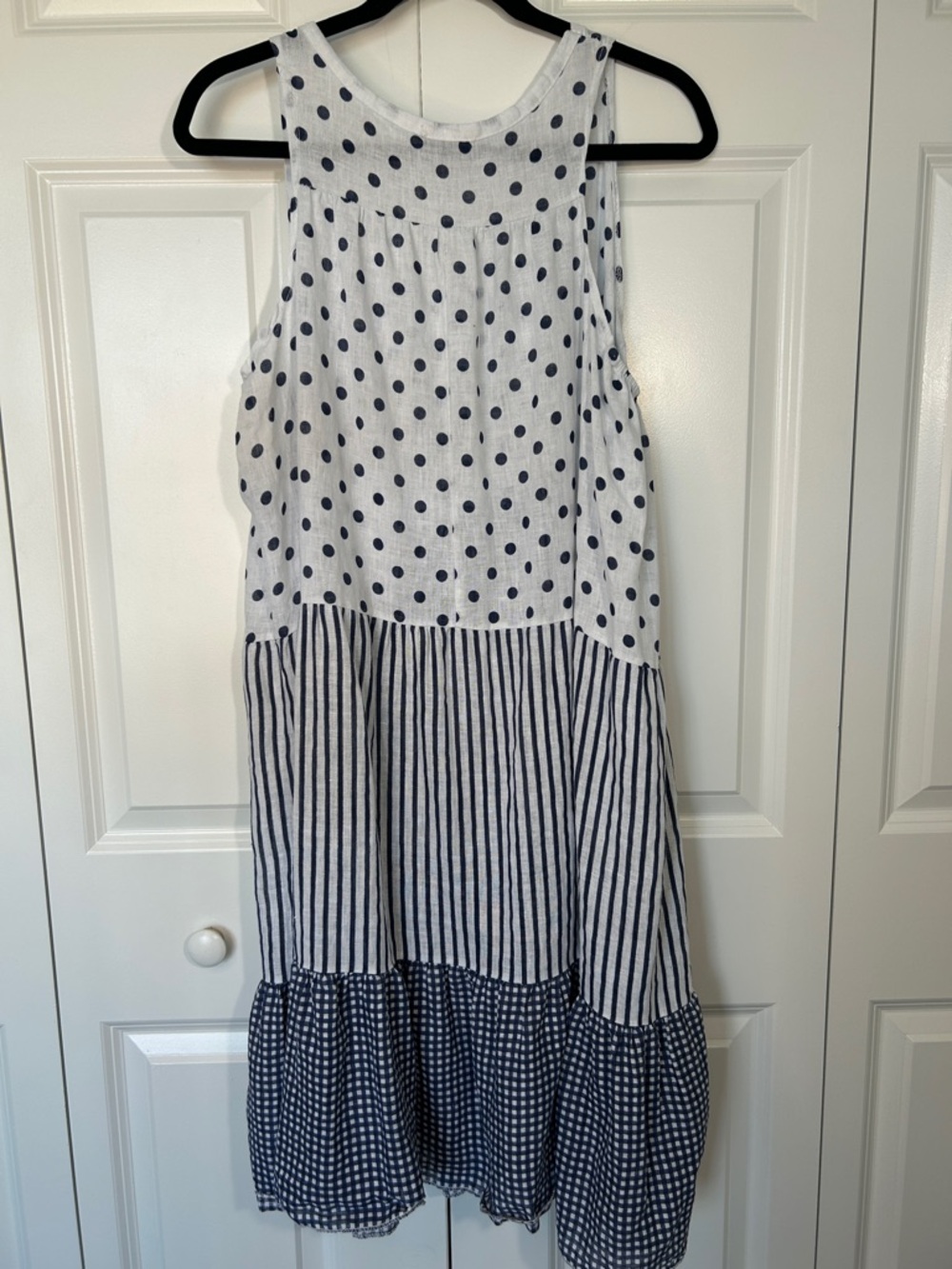 Polka Dot and Striped Women’s Dress - Picture 3 of 6